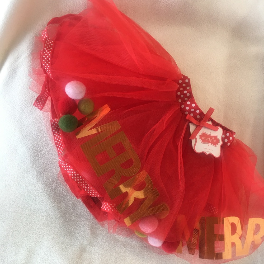 Mud Pie Christmas tutu - Picture 4 of 6